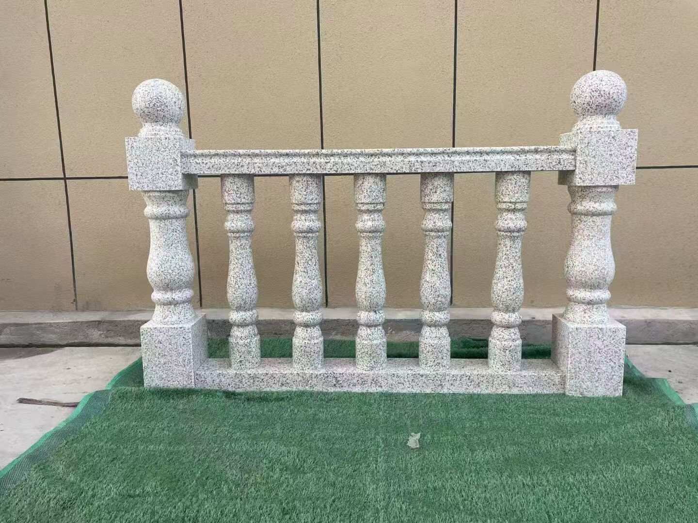 三沙芝麻白阳台栏杆 花岗岩栏杆