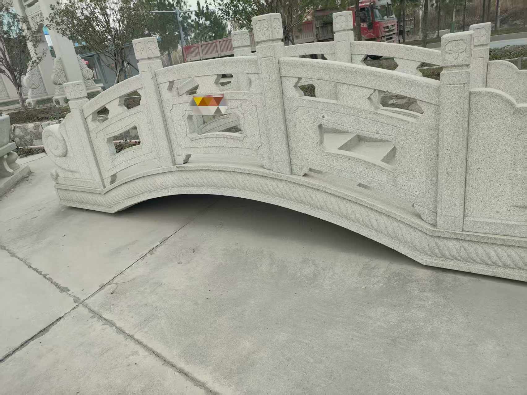 三沙芝麻白拱桥，石桥