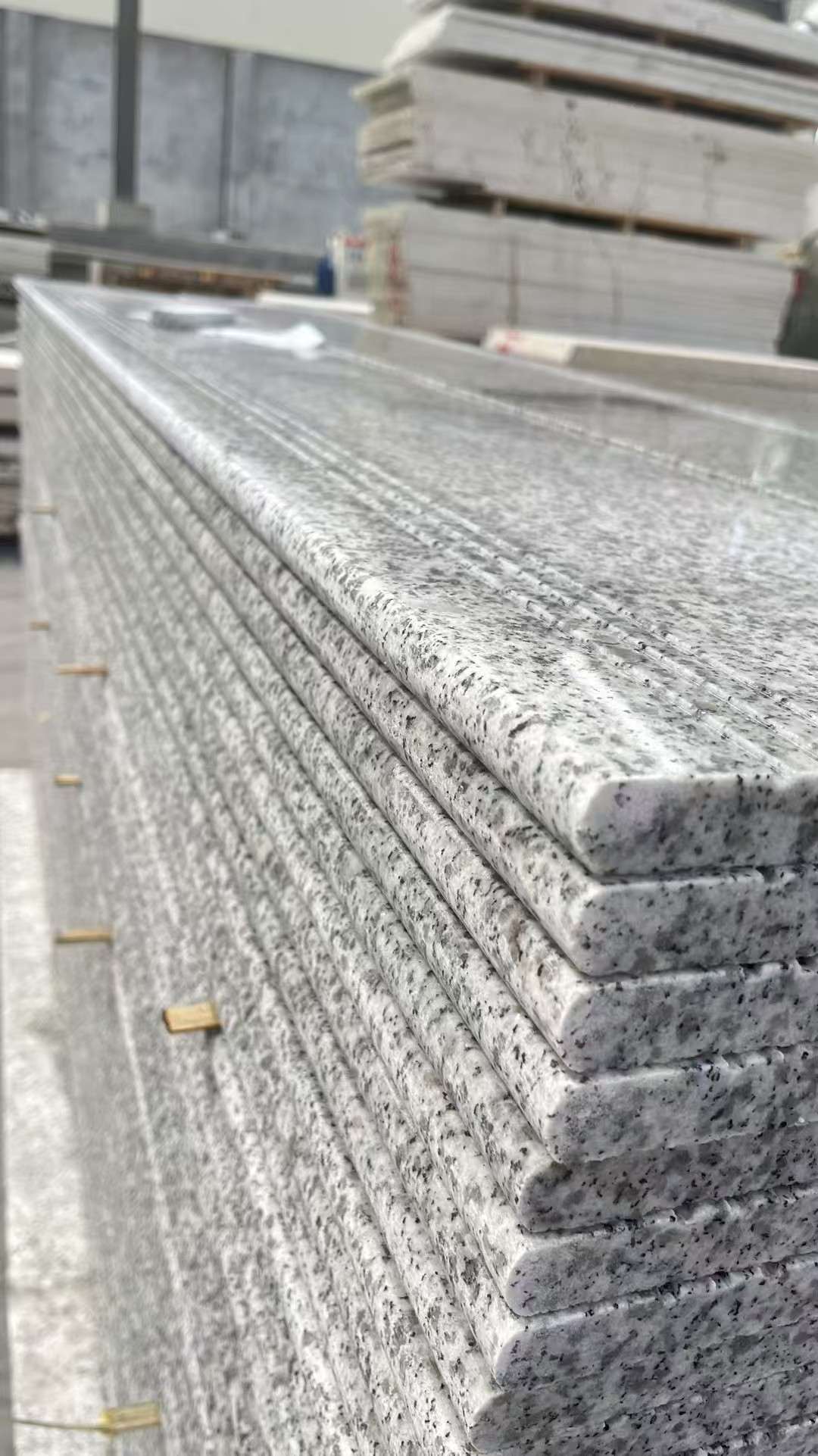 三沙芝麻白楼梯踏步 花岗岩楼梯板材
